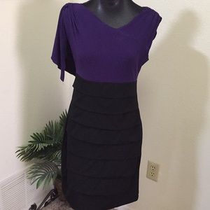 Black and purple dress